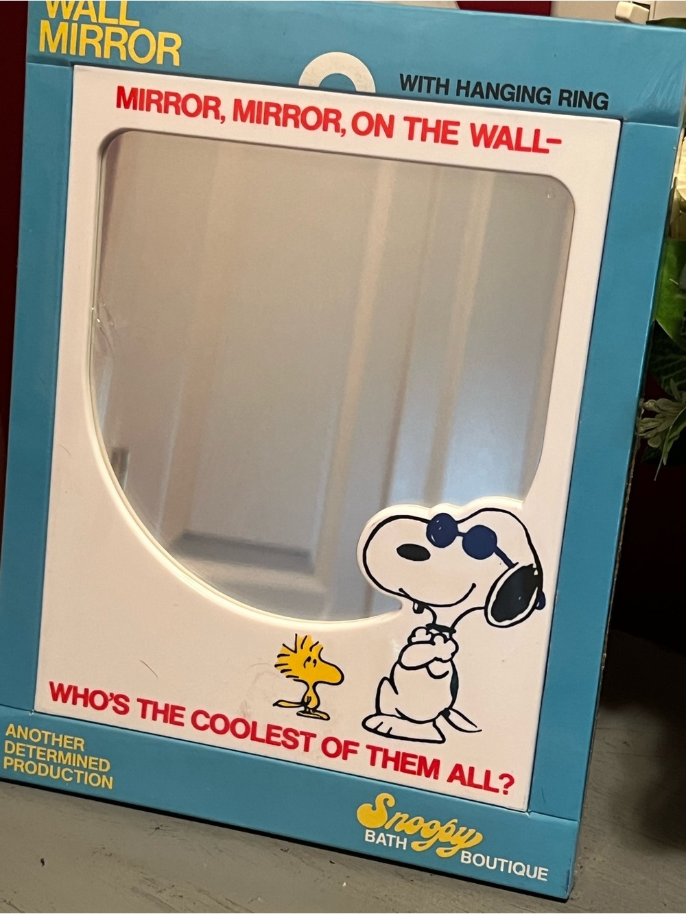 Snoopy Blue & White Wall Mirror -